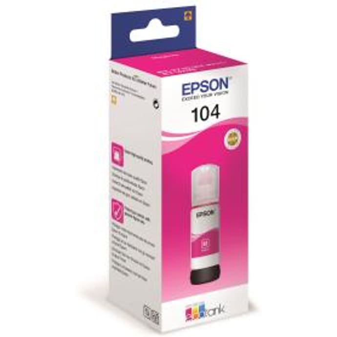 T104 Magenta EcoTank ink printerblæk - rød