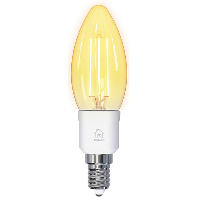 Deltaco Smart Filament Kerte LED-pære E27 - hvid