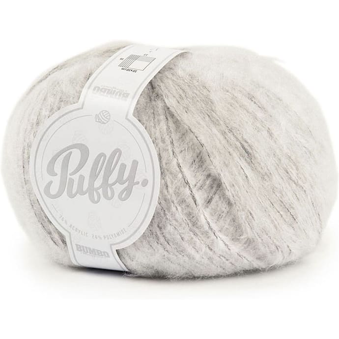 BUMBO Puffy Akrylblanding - Lys grå 006