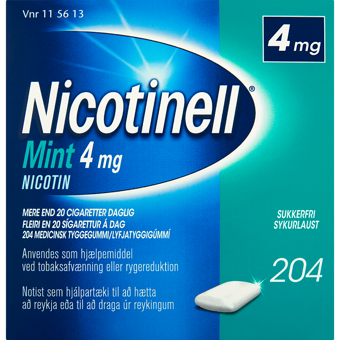 Nikotintyggegummi Mint sukkerfri