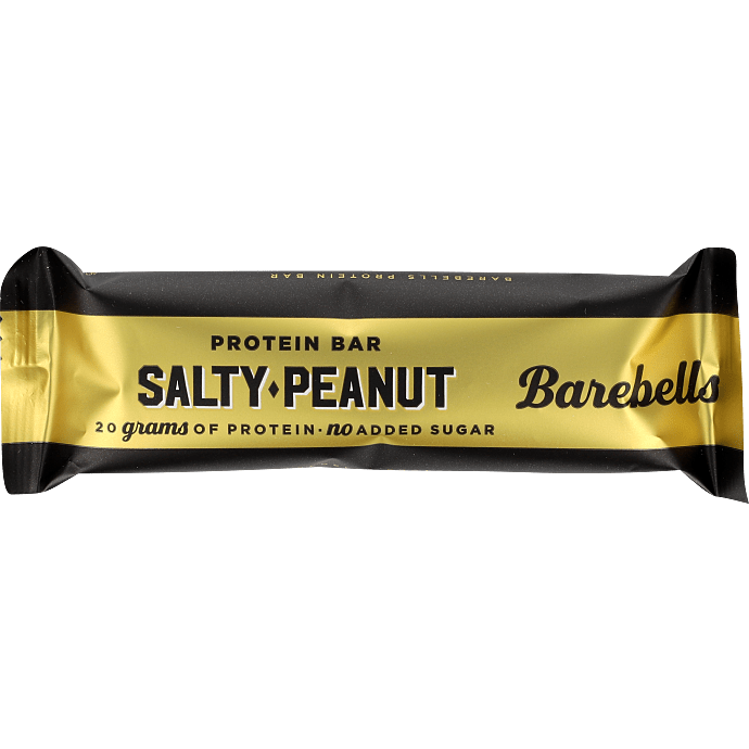 Proteinbar m. saltede peanuts u. tilsat sukker