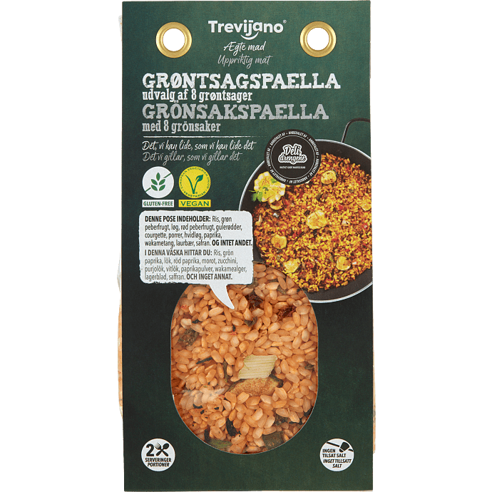 Paella m. tørrede grøntsager og krydderier