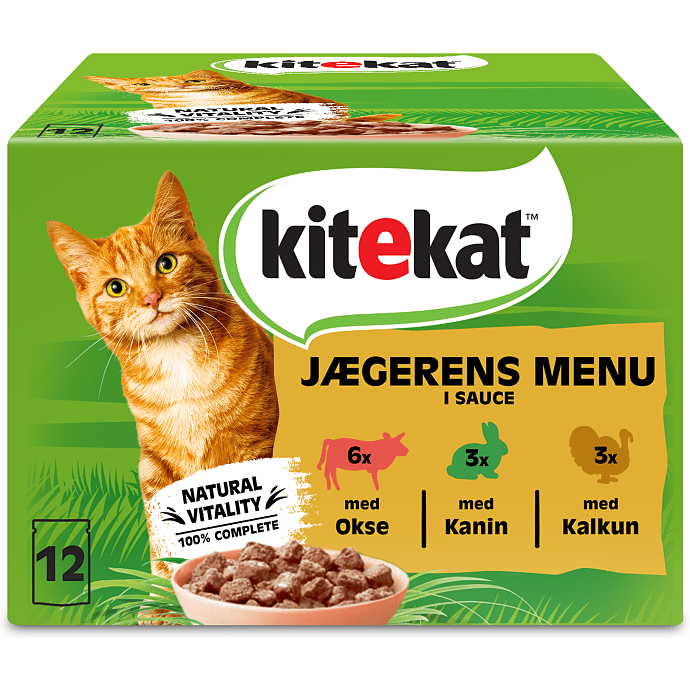 Vådfoder i sovs m. kanin, kalkun og okse