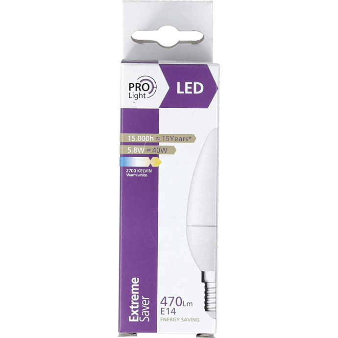 Prolight LED pære C35 E14