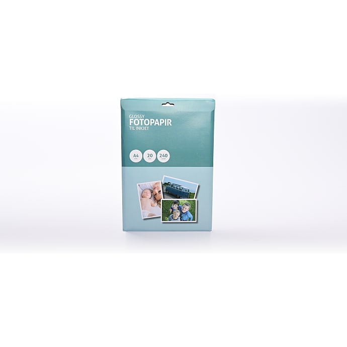 Glossy fotopapir A4 240g - 20 stk.