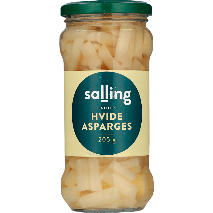 Hvide aspargessnitter m. hoved
