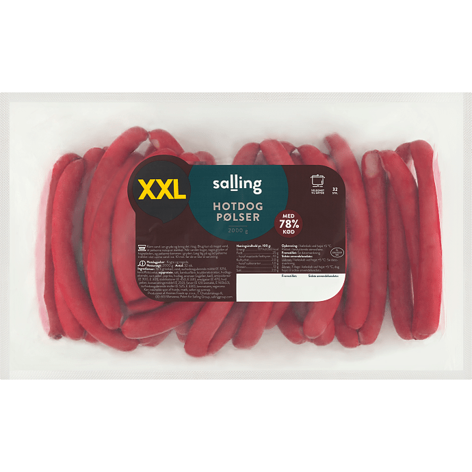 Hotdogpølser 81% kød