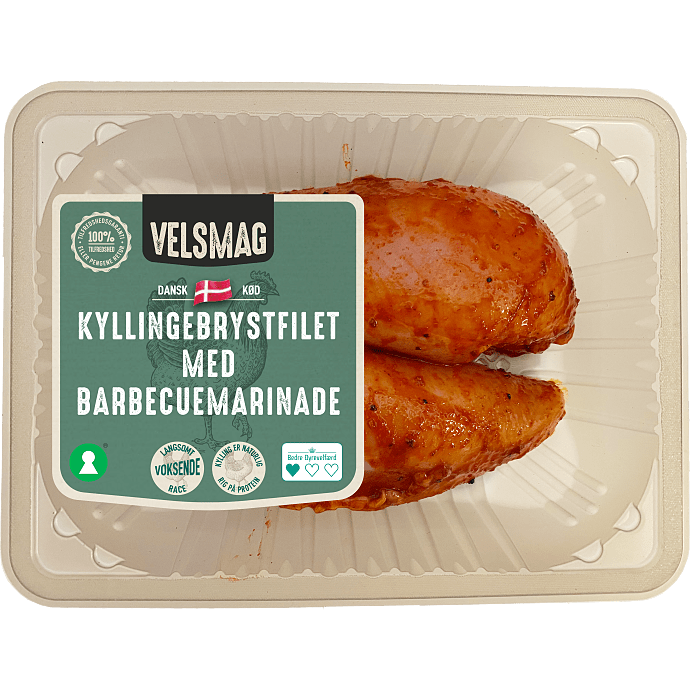 Kyllingebrystfilet m. barbecuemarinade