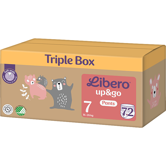 Libero bleer str. 7 16-26 kg - 72 stk