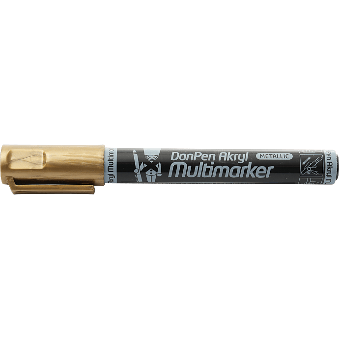 Danpen akryl multimarker - gold metallic