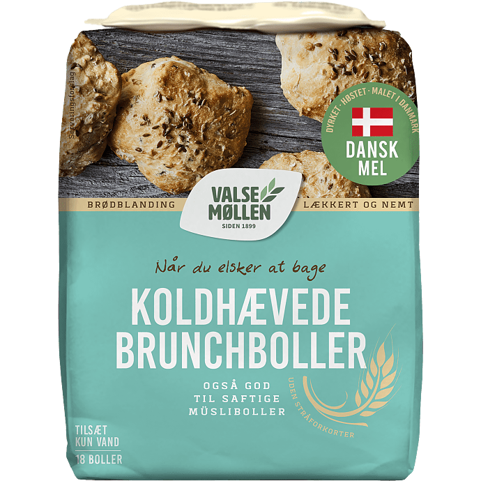 Koldhævede brunchboller
