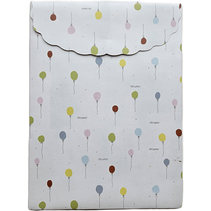 Gavepose med velcro 19x26 cm - ballon