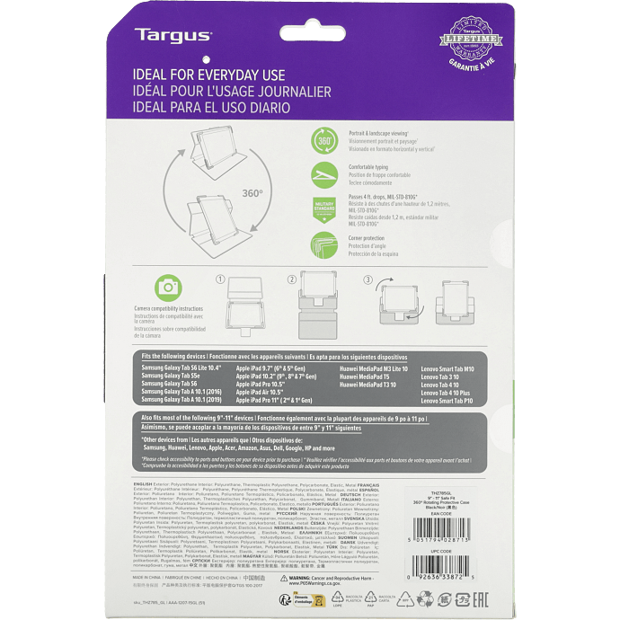 Targus SafeFit 9-10,5" universal case - sort