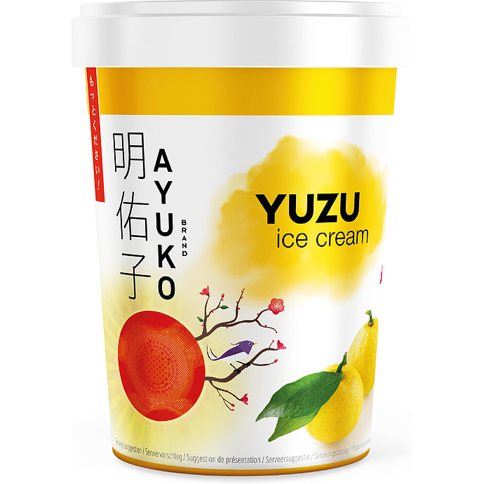 Mælkeis m. yuzu smag