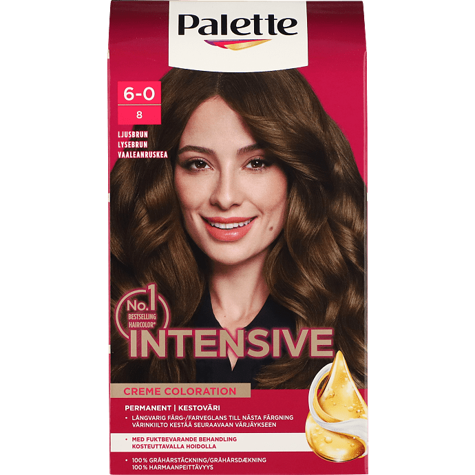 Permanent hårfarve 6-0 Dark Blonde m. naturlige olier