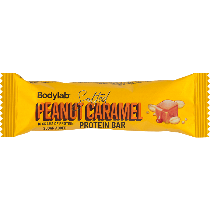 Proteinbar m. peanuts og karamel