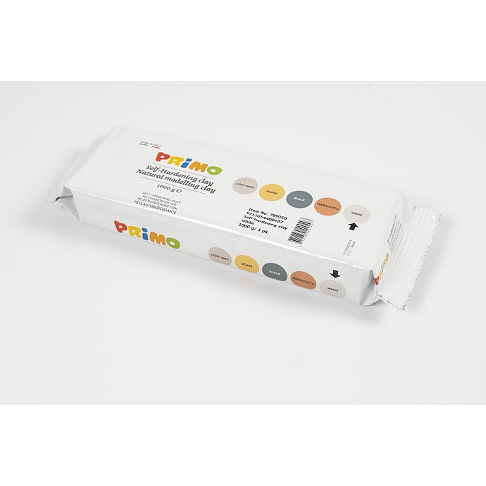 Selvhærdende ler, hvid, 1000g