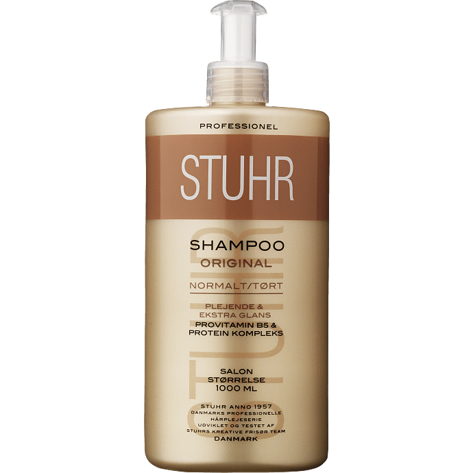 Shampoo m. provitamin B5 og proteinkompleks normalt til tørt hår m. pumpe