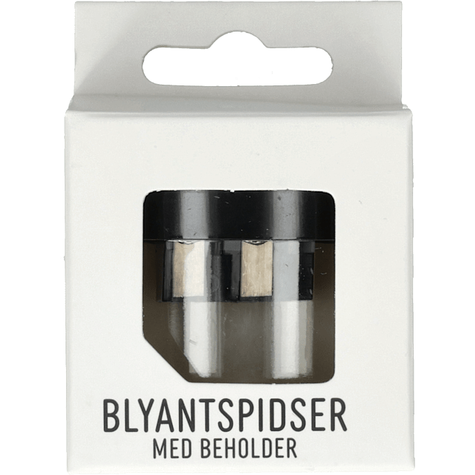 Blyantspidser m. beholder