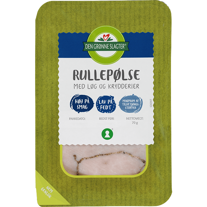 Rullepølse i skiver