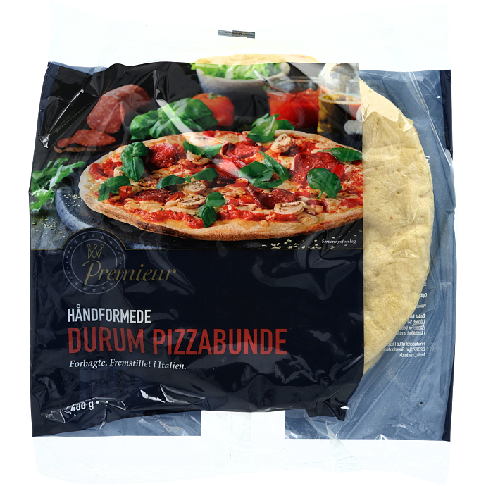 Pizzabunde m. durumhvedemel