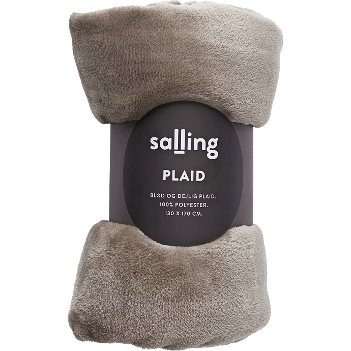 Salling coral fleece plaid - sand