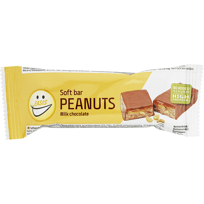 Soft bar peanuts u. tilsat sukker