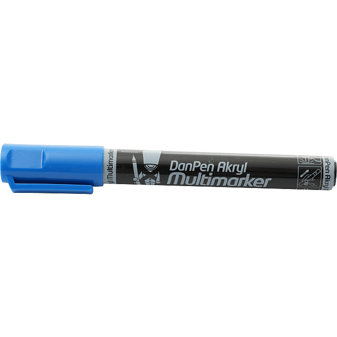 Danpen akryl multimarker - blå
