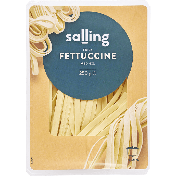 Fettuccine m. durum og 20% æg