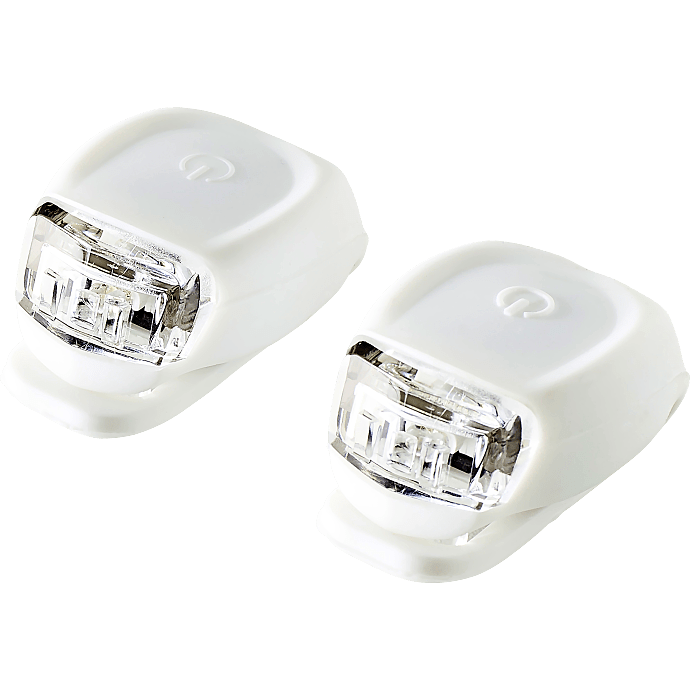 PUCH 1 LED cykellygte - for- og baglygte i hvid