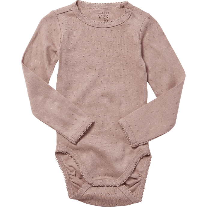VRS baby body str. 80 - gammelrosa