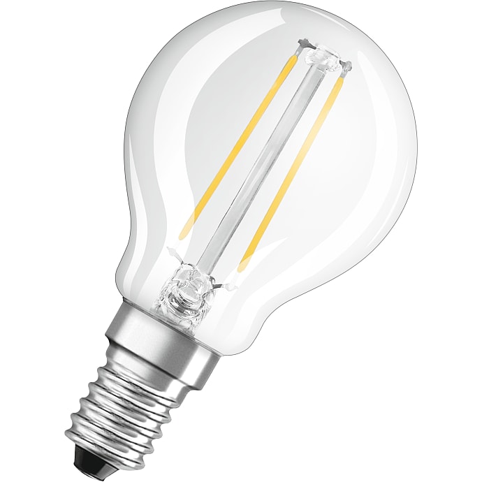 Osram LED kronepære 2,5W - varmt hvidt lys