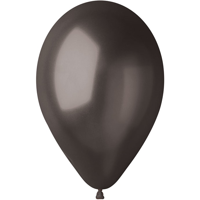 Latexballoner 30 cm 6-pak - metallic sort