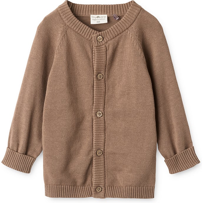 Tiny One baby cardigan str. 68 - brun