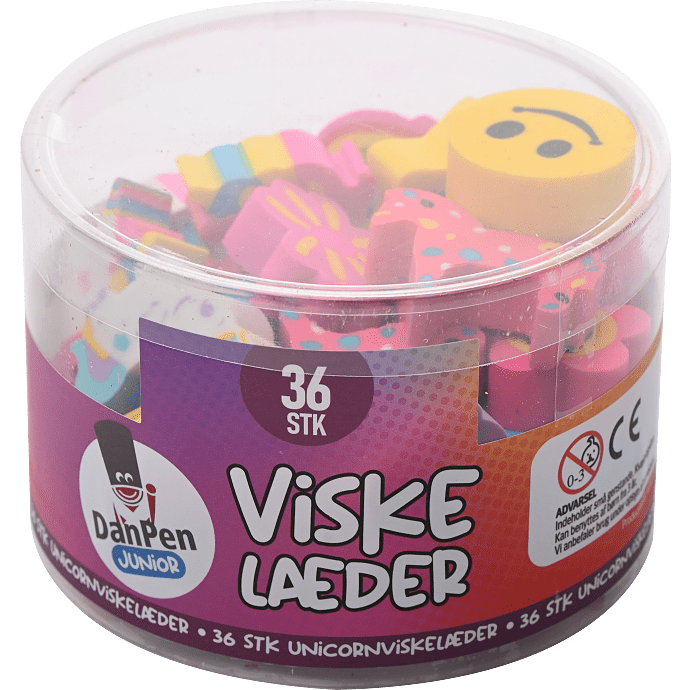 Danpen junior viskelæder 36-pak