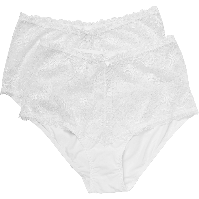 VRS dame 2-pak maxi str. 2XL - hvid