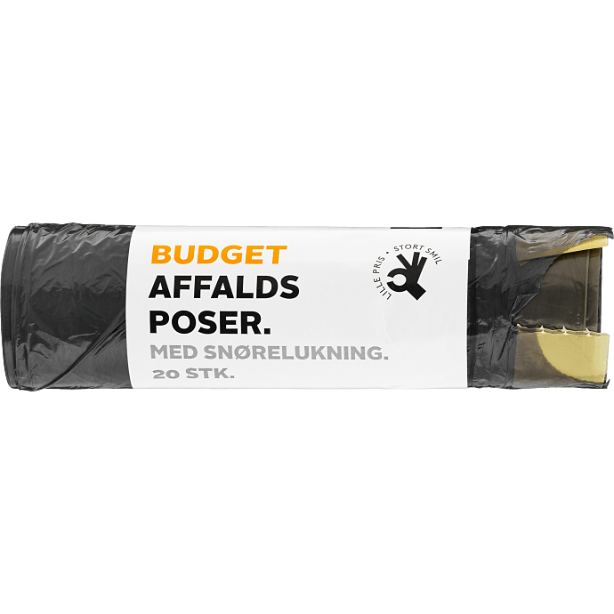 Affaldsposer m. snøreluk 20 L