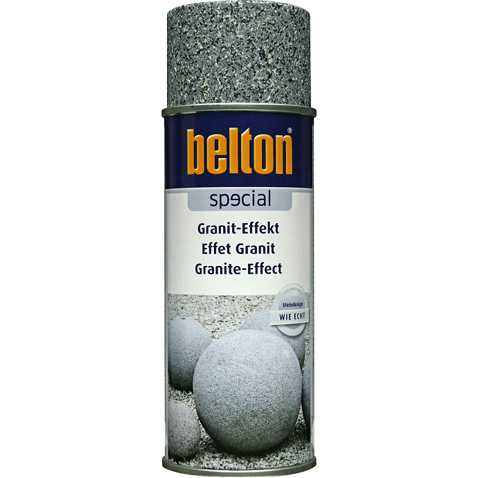 Belton spraymaling graniteffekt 0,4 liter - grå