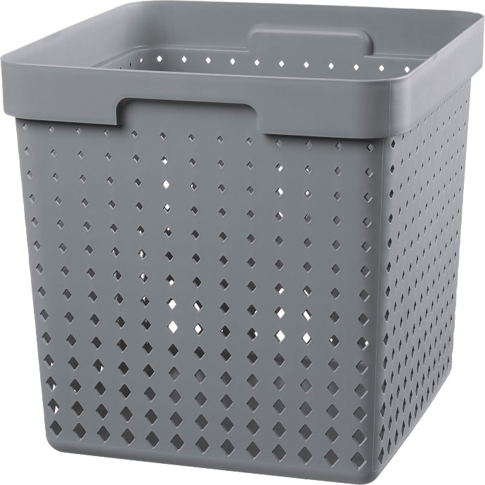 Seoul Basket kurv m. genanvendeligt plast - grå (XL)