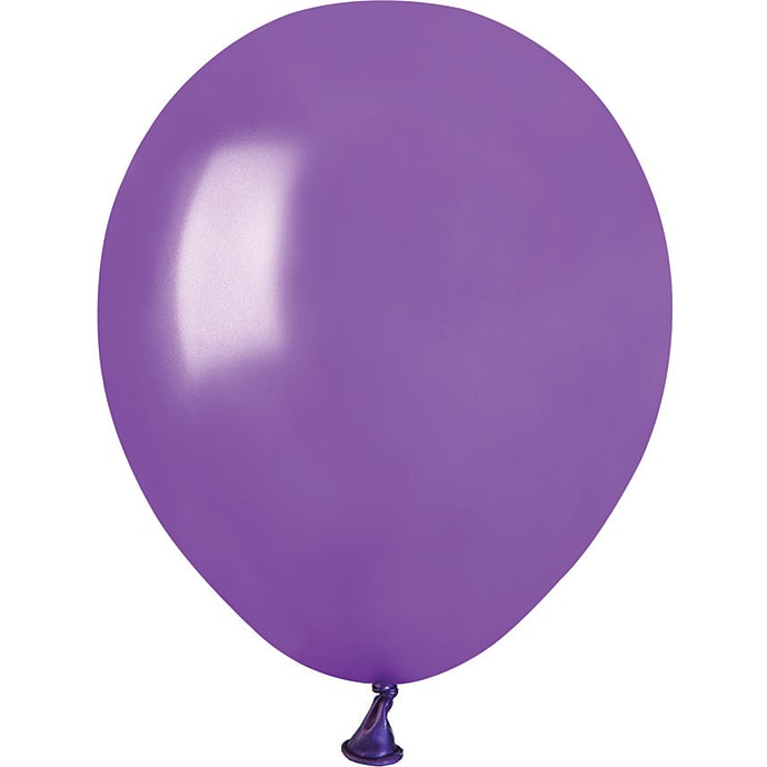 Latexballoner 13 cm 15-pak - metallic lilla