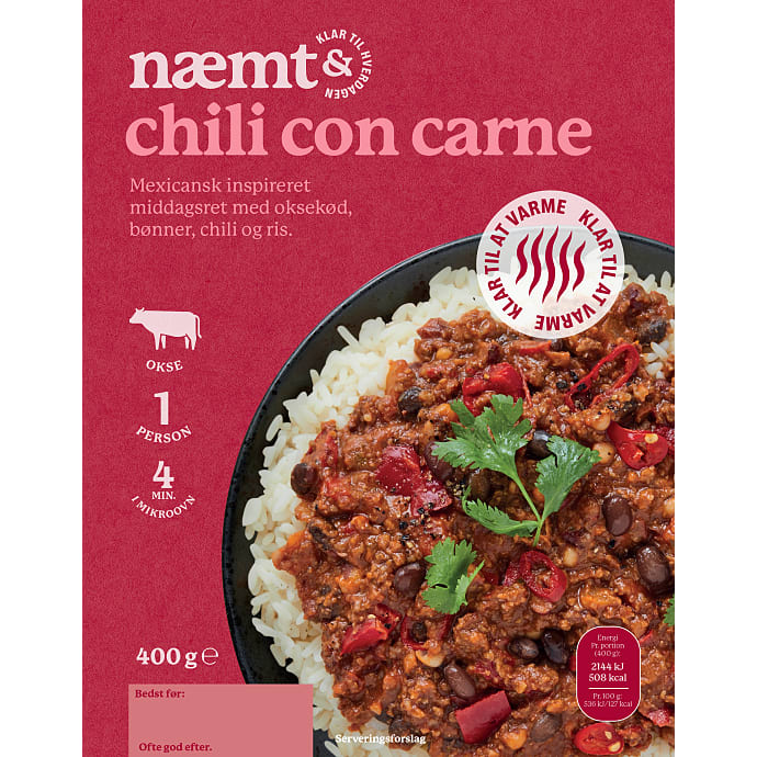 Chili con carne m. ris