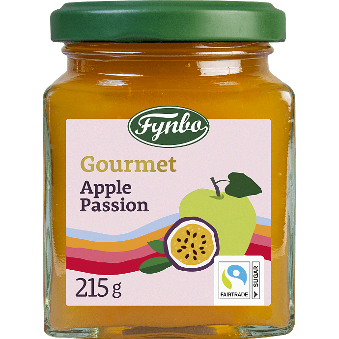 Æble- og passionsfrugtmarmelade