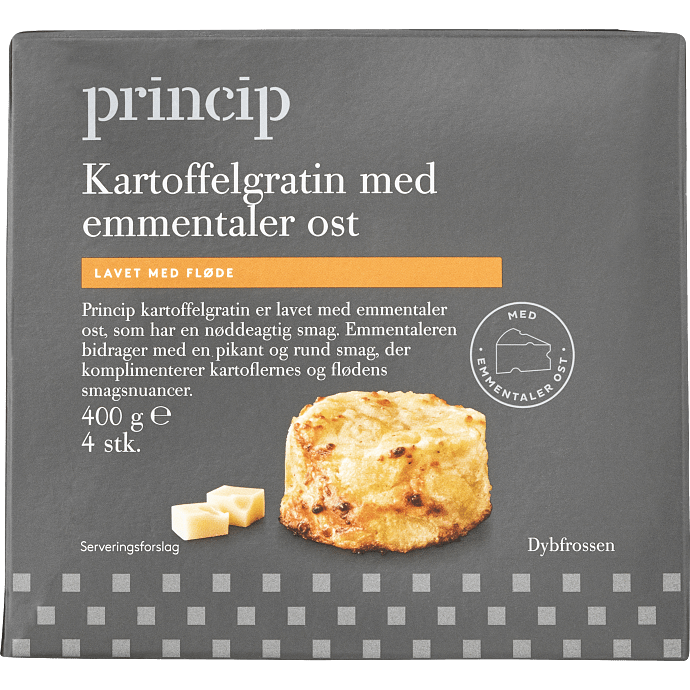 Kartoffelgratin m. emmentaler