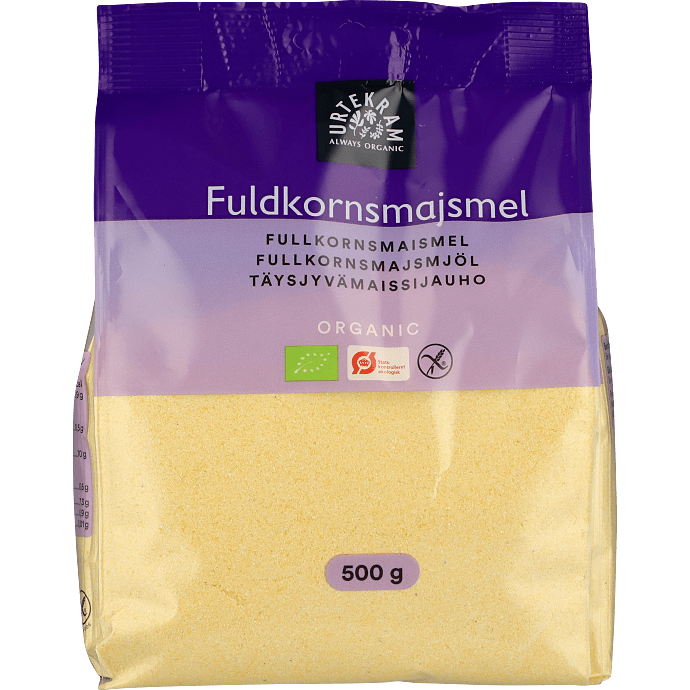 Fuldkornsmajsmel øko