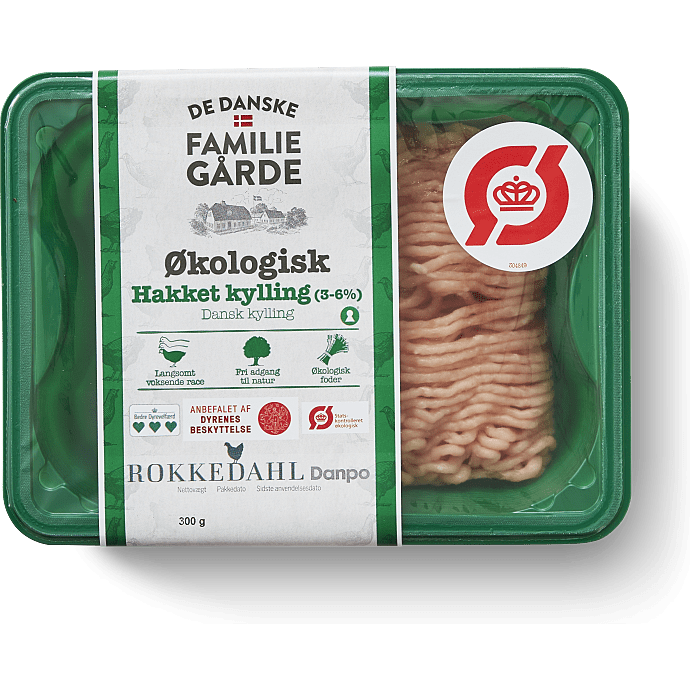 Hakket kyllingekød 3-6% fedt øko