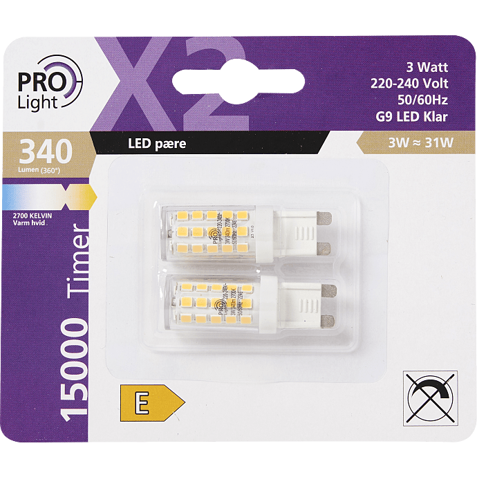 Prolight LED G9 2-pak