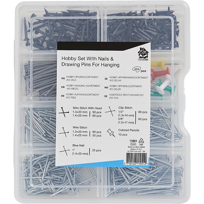 HomeFixer sortimentæske 455 stk