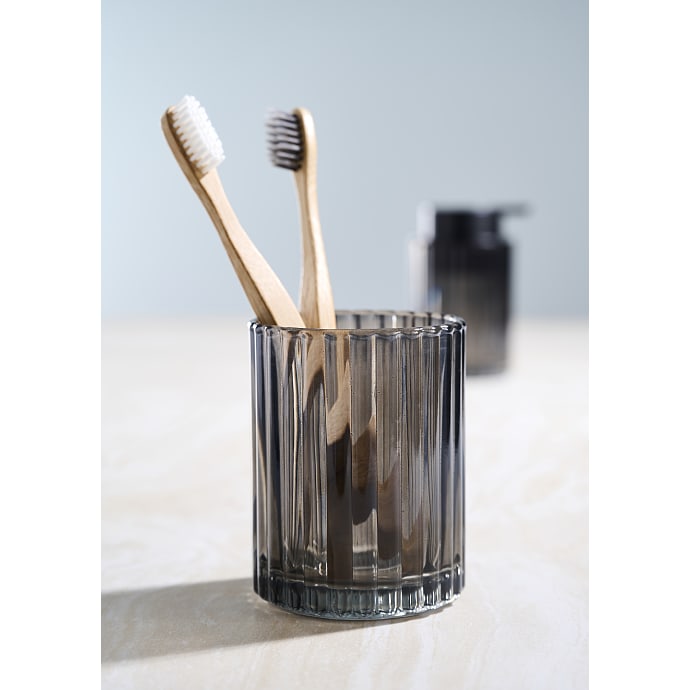 Tandkrus glas - grå