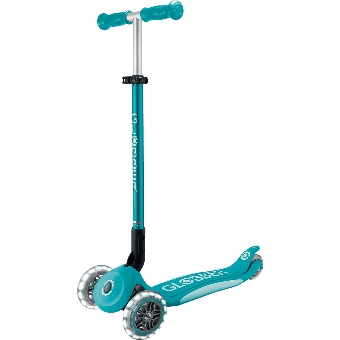 Globber primo foldbar og justerbar løbehjul - lyseblå
