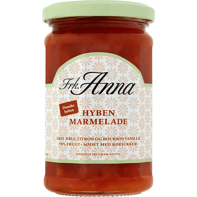 Hybenmarmelade m. æble, citron- og vanilje